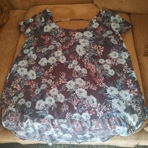 Stunning floral Torrid Blouse size 1